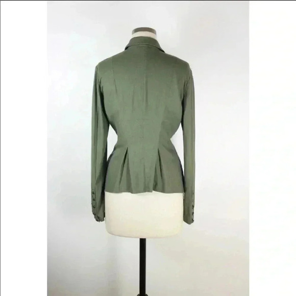 Free People Olive Military Jacket Sz S EUC​​ - Picture 6 of 7